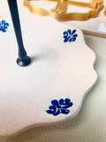 Antique Style Inlay Tiered Tray Cutter