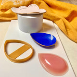 Cloud and Raindrop Trinket Dish Cutter