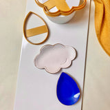 Cloud and Raindrop Trinket Dish Cutter