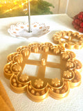 Flower Inlay Tiered Tray Cutter