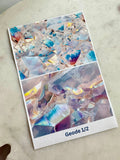 Water Soluble Transfer Paper - Geode Print Three (Set Of Four)