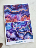 Water Soluble Transfer Paper - Geode Print One (Set Of Four)