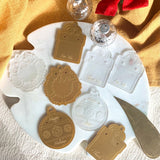 Acrylic Gift Tag -  Clear And Muted Gold