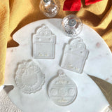 Acrylic Gift Tag -  Clear And Muted Gold
