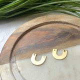 U Shape Flat Charm - Nickel Free (2 PCS)