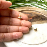 Minimal Star Burst Charm - Nickel free (2 PCS)