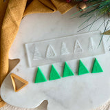 Doodle Christmas Tree Acrylic Texture Plate and Cutter