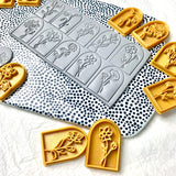 Birth Flower Stamp and Cutter Set