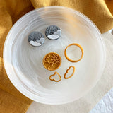 3D Effect Cloudscape Four Cutters and Stamp Set