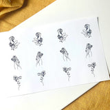 Water Soluble Transfer Paper - Faces & Bodies 1