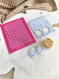 Silk Screens (Coral cockatoo) - Floral Tiles
