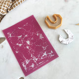 Silk Screens (Coral cockatoo) - Granite