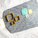 Pointy Squares Polymer Clay Cutter and Stamp I Earring Cutter I 3D Printed Cutter I Polymer Clay Tool I Clay Tools I Jewellery Making
