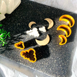 Set of 3 Moon Polymer Clay Cutter I Earring Cutter I 3D Printed Cutter I Polymer Clay Tool I Clay Tools I Jewellery Making