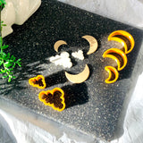 Set of 2 Cloud Polymer Clay Cutter I Earring Cutter I 3D Printed Cutter I Polymer Clay Tool I Clay Tools I Jewellery Making
