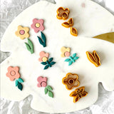 Spring Floral Set I Earring Cutter I 3D Printed Cutter I Polymer Clay Tool I Clay Shapes I Clay Tools I Jewellery Making