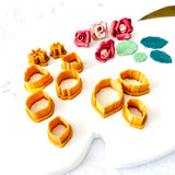 Flower in a bag I Polymer Clay Cutter Bundle I Earring Cutter I 3D Printed Cutter I Polymer Clay Tool I Clay Tools I Jewellery Making