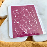Silk Screens (Coral cockatoo) - Marble Crackle
