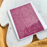 Silk Screens (Coral cockatoo) - Monoline Rose