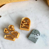 3D Effect Moonscape Five Cutters and Stamp Set