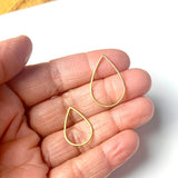 Tear Drop Connector / Stainless steel/ Gold Plated / (8 PCS)