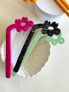 Acrylic Flower Earring Tester Stick