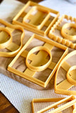 Polymer Clay Photo Frame Cutter Set: 7 Shapes, Instax Size (3.5" x 2.25")