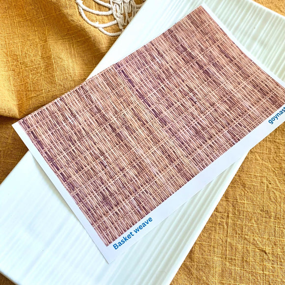 Water Soluble Transfer Paper - Basket Weave