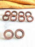 Wood Earring Stud Topper/ Circle (5 Pairs)