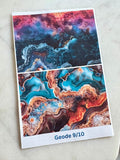 Water Soluble Transfer Paper - Geode Print Two (Set Of Four)