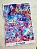 Water Soluble Transfer Paper - Geode Print Three (Set Of Four)