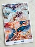 Water Soluble Transfer Paper - Geode Print One (Set Of Four)