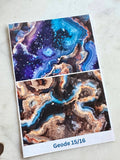 Water Soluble Transfer Paper - Geode Print One (Set Of Four)
