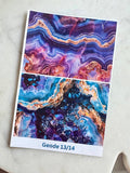 Water Soluble Transfer Paper - Geode Print Two (Set Of Four)