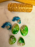 Texture Roller and Base - Geode Pattern