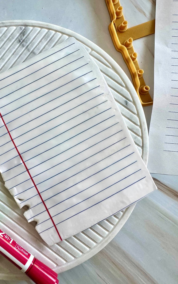 Water Soluble Lined Paper Transfer Paper And Cutter Set