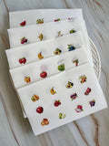Fruits and Vegetables Transfer Paper And Five Cutters Set (Makes Great Magnet)