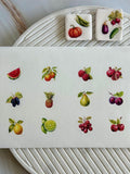 Fruits and Vegetables Transfer Paper And Five Cutters Set (Makes Great Magnet)