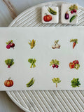 Fruits and Vegetables Transfer Paper And Five Cutters Set (Makes Great Magnet)