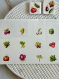 Fruits and Vegetables Transfer Paper And Five Cutters Set (Makes Great Magnet)