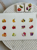 Fruits and Vegetables Transfer Paper And Five Cutters Set (Makes Great Magnet)