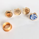 Small Circle Ring Base and Cutter (18K Gold Plated)