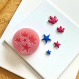 Maple Leaf and Star Silicone Mold