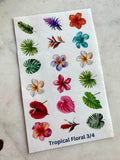 Water Soluble Transfer Paper - Tropical Print Two(Set Of Four)