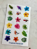 Water Soluble Transfer Paper - Tropical Print One (Set Of Four)
