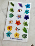 Water Soluble Transfer Paper - Tropical Print One (Set Of Four)