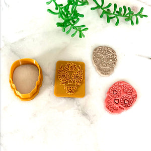 Sugar Skull Stamp and Cutter Combo