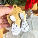 Acrylic Gift Tag -  Clear And Muted Gold