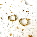 14Kt Gold filled 15mm round Hoops