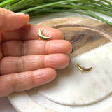 Crescent Moon Connector - Nickel Free (2PCS)